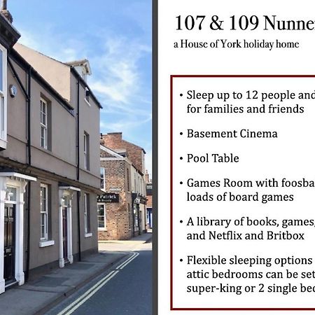 107 And 109 Nunnery Lane Villa York Buitenkant foto