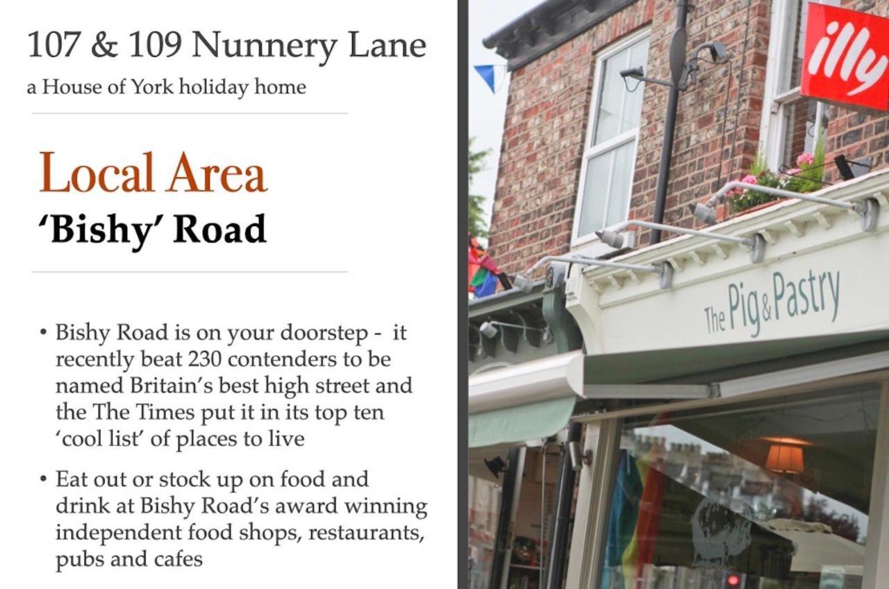 107 And 109 Nunnery Lane Villa York Buitenkant foto