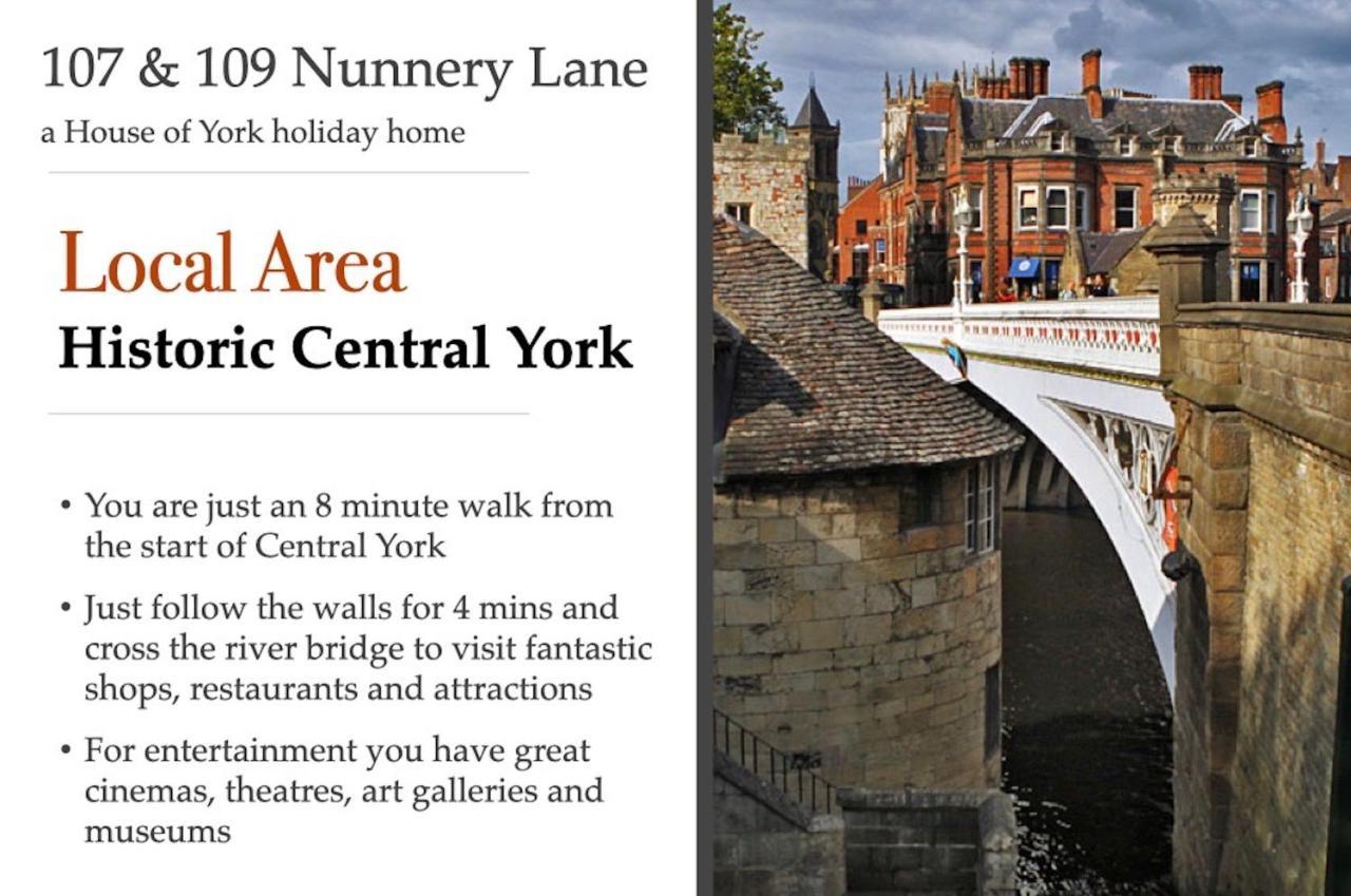 107 And 109 Nunnery Lane Villa York Buitenkant foto